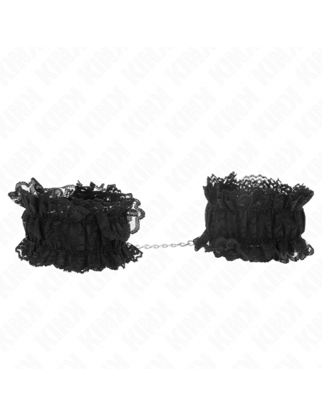 Kink - muñequeras elásticas de encaje negro