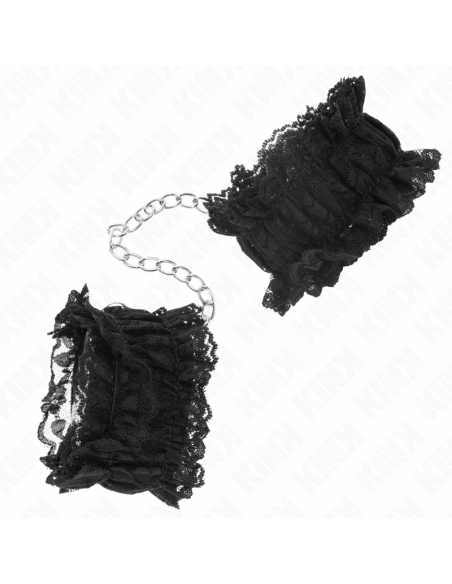 Kink - muñequeras elásticas de encaje negro
