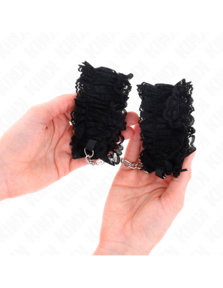 Kink - muñequeras elásticas de encaje negro