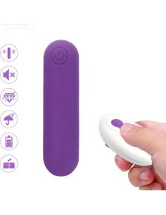 Armony - splash joline bala vibradora silicona control remoto 10 vibraciones 65 x 15 cm morado