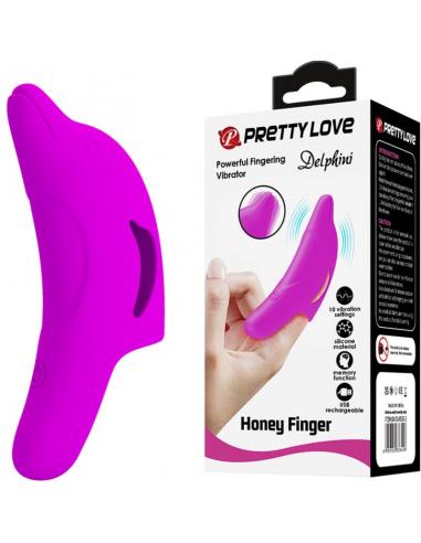 Pretty love - delphini poderoso estimulador de dedo morado