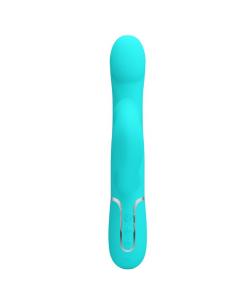 Pretty love - vibrador rabbit perlas verde agua 2