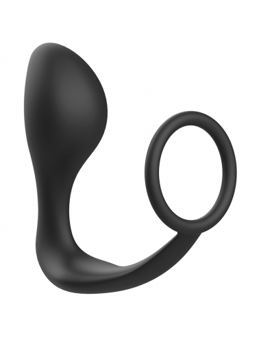 Addicted toys - plug anal con anillo silicona negro