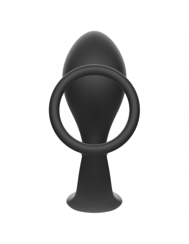 Addicted toys - plug anal con anillo silicona negro