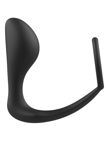 Addicted toys - plug anal con anillo silicona negro