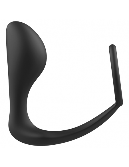 Addicted toys - plug anal con anillo silicona negro