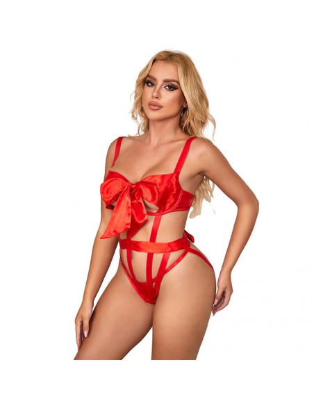 Subblime - 954468 body sexy calado con lazo rojo s/m