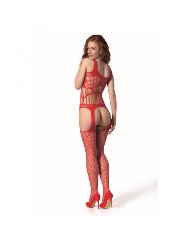 Passion - bs 106 bodystocking rojo talla única