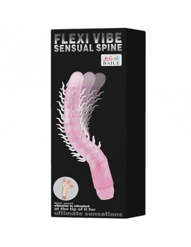 Baile - flexi vibe sensual spine bendable vibrating dildo lila 23.5 cm