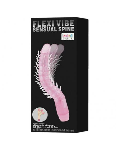 Baile - flexi vibe sensual spine bendable vibrating dildo lila 23.5 cm