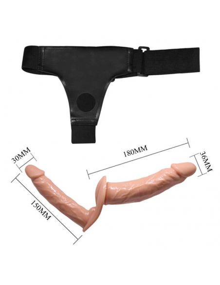 Baile - ultra passionate harness dobles dildos con arnés