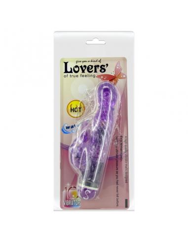 Baile - vibrador multivelocidad con estimulador lila