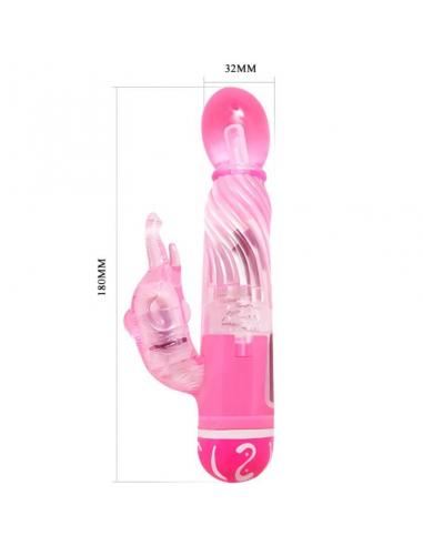 Baile - vibrador multivelocidad con estimulador lila