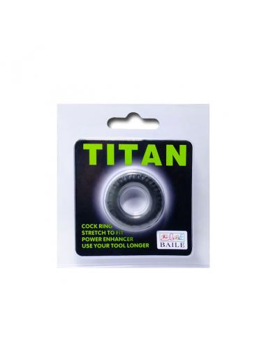 Baile - titan cockring black green 2 cm