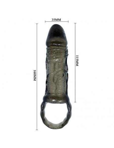 Baile - funda extensora pene con strap para testiculos 11.5 cm