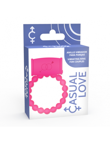 Casual love - 25 anillo vibrador rosa