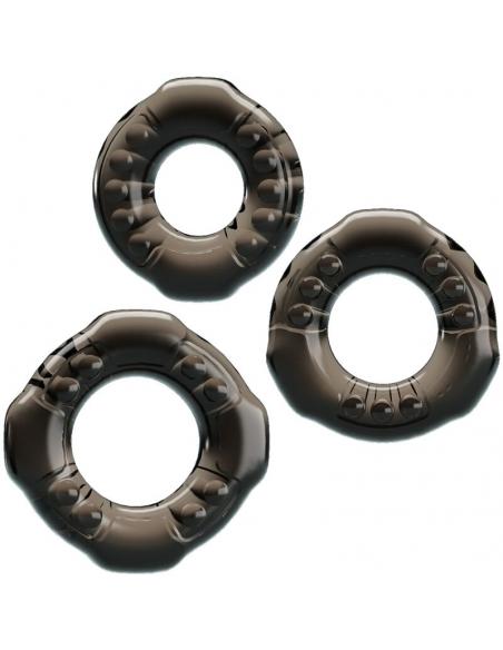 Baile - cock rings yvonne set 3 anillos pene