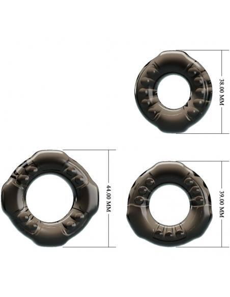 Baile - cock rings yvonne set 3 anillos pene