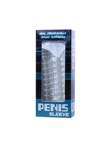 Baile - funda para pene con puntos estimulantes morado 14 cm
