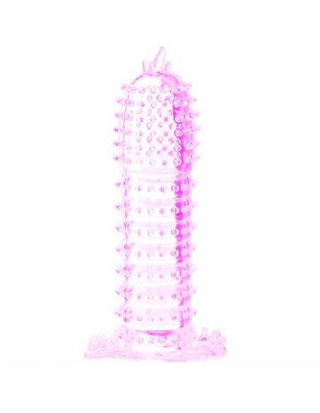 Baile - funda para pene con puntos estimulantes rosa 14 cm