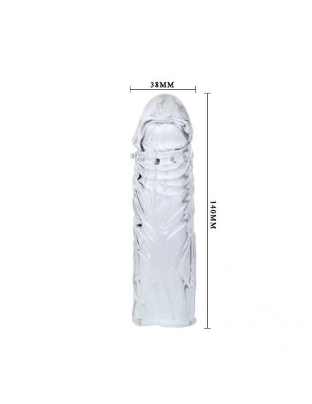 Baile - funda transparente para el pene en silicona 13 cm