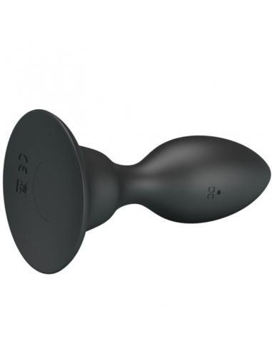 Mr play - plug anal con vibracion negro control remoto