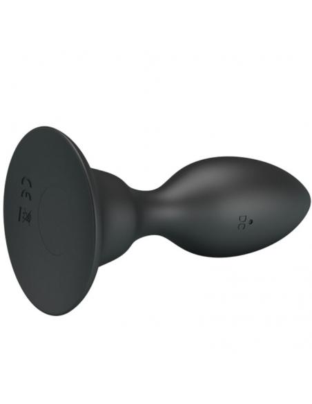 Mr play - plug anal con vibracion negro control remoto