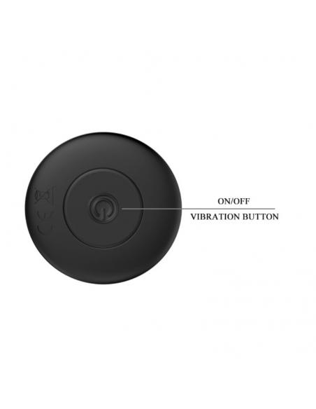 Mr play - plug anal vibrador negro recargable