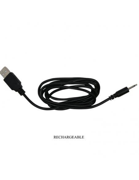 Mr play - plug anal vibrador negro recargable
