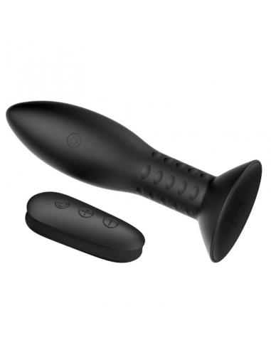 Mr play - plug con bolas rotadoras negro control remoto