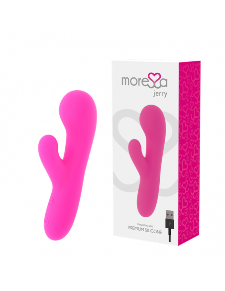 Moressa - jerry clip vibrador punto g y clitoris premium silicone recargable