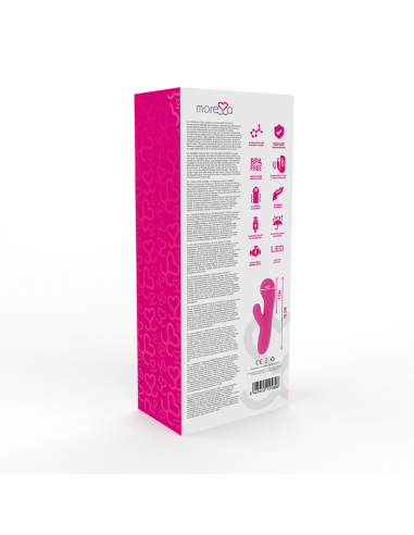 Moressa - jerry clip vibrador punto g y clitoris premium silicone recargable