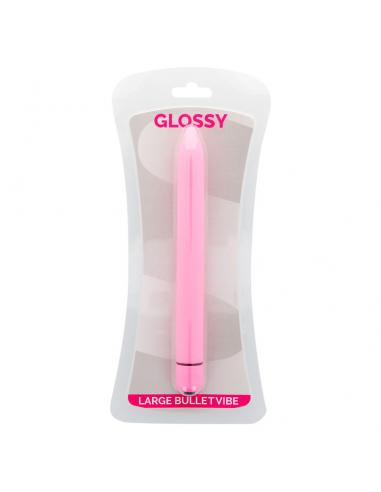 Glossy - slim vibrador rosa