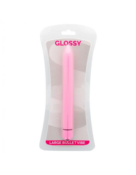 Glossy - slim vibrador rosa