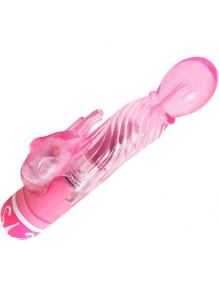 Baile - vibrador multivelocidad con estimulador rosa