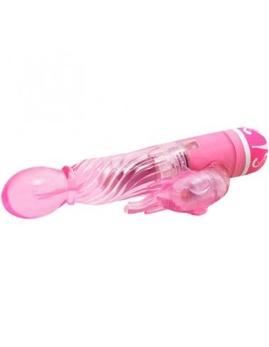 Baile - vibrador multivelocidad con estimulador rosa