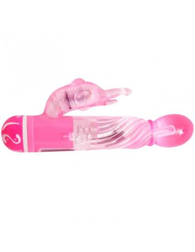 Baile - vibrador multivelocidad con estimulador rosa