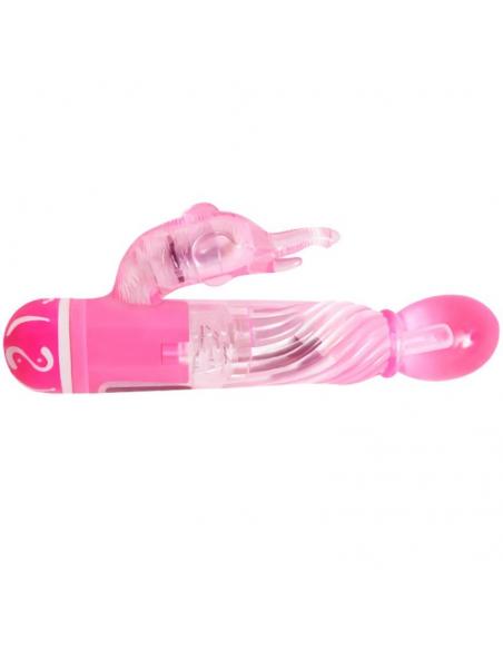 Baile - vibrador multivelocidad con estimulador rosa