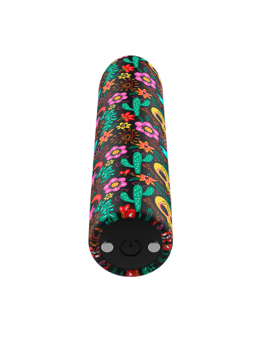 Custom bullets - bala recargable skull 10 intensidades