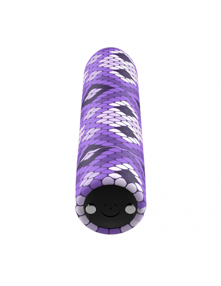 Custom bullets - bala recargable snake lila 10 intensidades