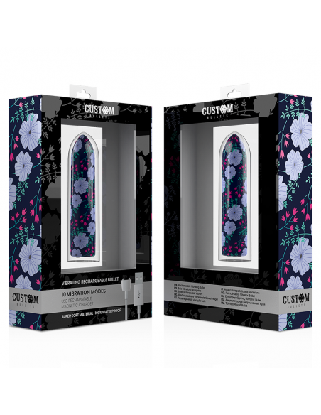 Custom bullets - bala recargable spring 10 intensidades