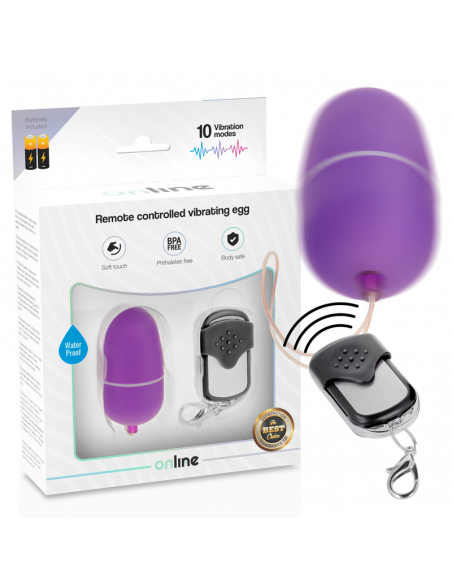 Online - huevo vibrador control remoto m lila