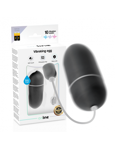 Online - huevo vibrador waterproof negro