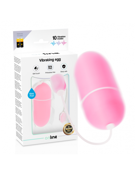 Online - huevo vibrador waterproof rosa