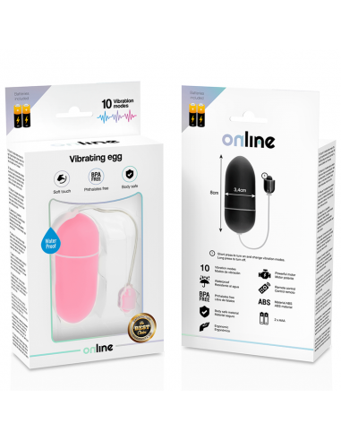 Online - huevo vibrador waterproof rosa