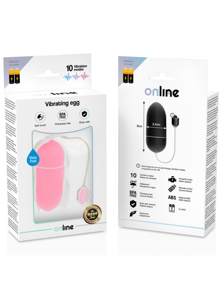 Online - huevo vibrador waterproof rosa