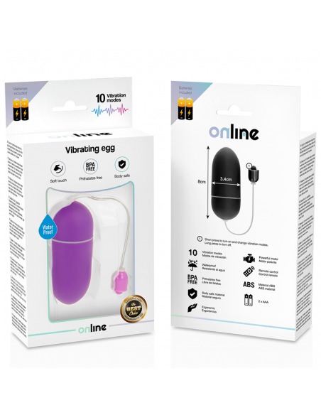 Online - huevo vibrador waterproof lila