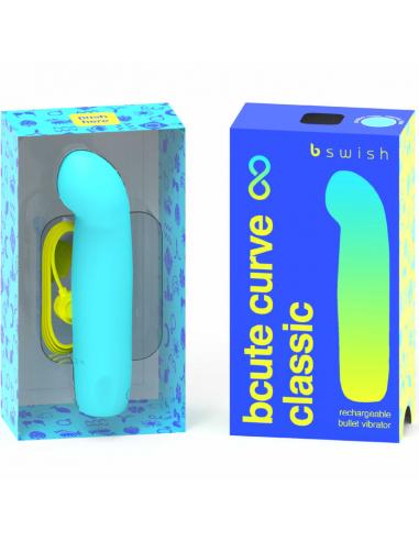 B swish - bcute curve infinite classic vibrador recargable silicona azul