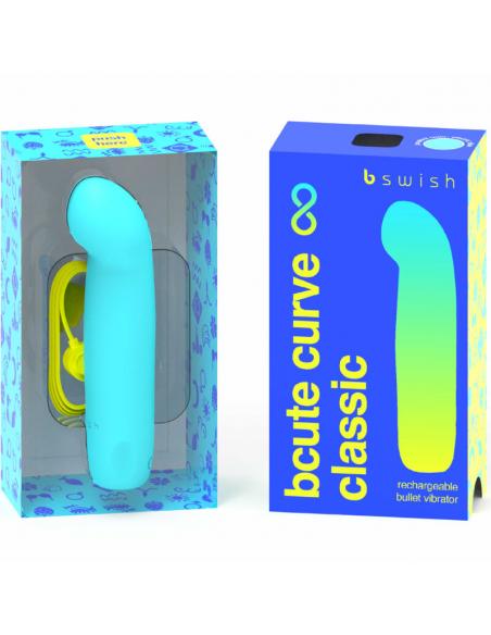 B swish - bcute curve infinite classic vibrador recargable silicona azul