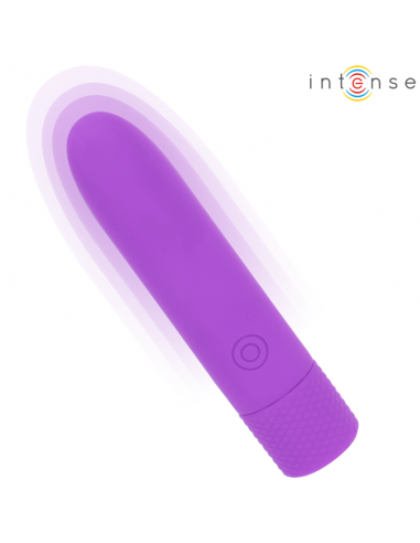 Intense - symone bala vibradora recargable por usb 8 vibraciones morado 10 x 2.2 cm